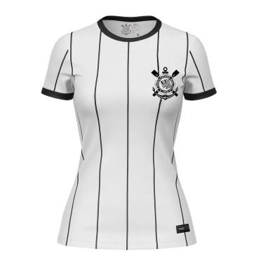 Imagem de Camisa Listras Feminina Corinthians-Feminino