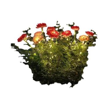 Imagem de Luzes Solares Para Jardim, Lâmpada De Flor De Lótus De Neve Para Quint