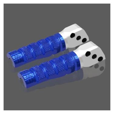 Imagem de Anti-derrapante Pedais de apoio para os pés do passageiro traseiro, para z750 z900 rs z800 z650 zx6r 10r zx25r ninja650/400 versys650/1000 er6n(Azul)