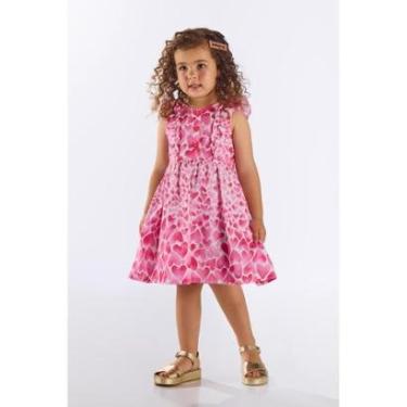 Imagem de Vestido Infantil Corações em Algodão Up Baby-Feminino