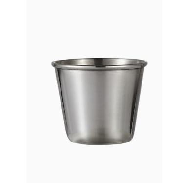 Imagem de 1 pç copo de acampamento ao ar livre utensílios de mesa copos de viagem de aço inoxidável com estojo copos de cerveja para piquenique e churrasco copo portátil de café (70 ml)