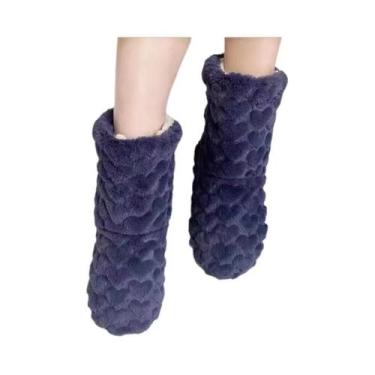 Imagem de Meias De Inverno Grossas Térmicas Quentes De Veludo Macio Antiderrapan