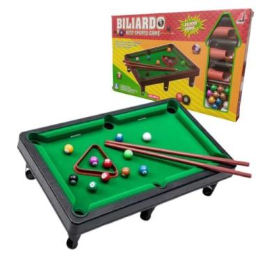 Imagem de Mini Bilhar Infantil Mesinha De Sinuca Snooker Completo Brinquedo Dia 