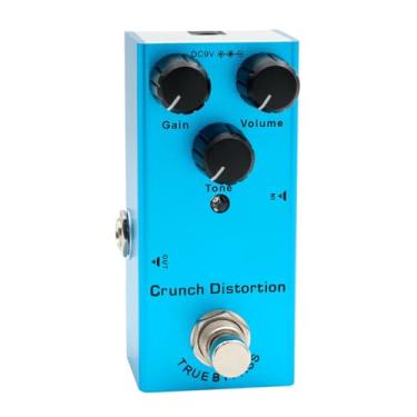 Imagem de RiToEasysports Pedal de Efeitos de Guitarra, Pedal de Guitarra Elétrica Totalmente Em Metal 10 Tipos Atraso Analógico Overdrive Distorção de Coro Com Indicador LED para Placa de Pedais (BLUE)