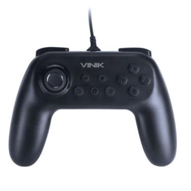 Imagem de CONTROLE PARA NINTENDO SWITCH COM FIO USB MODELO NS PRETO – VINIK