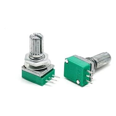 Imagem de KGFCE 5 peças Potenciômetro único de três pinos Rk097n B 5K /10K/20K/50K/100k áudio/potenciômetro amplificador de potência (cor: B1K Ohm, tensão: 5 peças) (B20k Ohm)