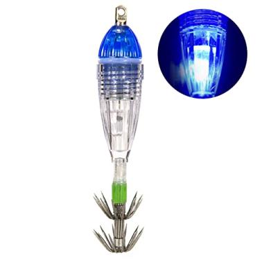 Imagem de Luz de Pesca LED Subaquática para Atrair Peixes com Anzóis Isca Lula Iluminação 360 Graus Plástico PE Alta Resistência Afiados Bateria Incluída Barcos Kayaks Canoas Doca