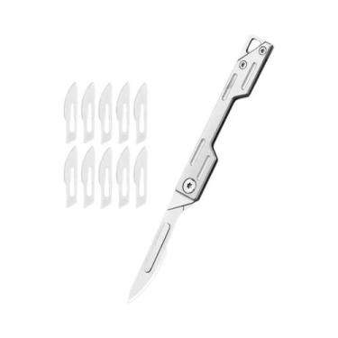 Imagem de Canivete De Bolso Em Aço Inoxidável Com 9 Lâminas, Dobrável, Afiado, K