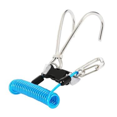 Imagem de Cosiki Gancho de Recife de Mergulho de Aço Inoxidável para Segurança Subaquática Fivela de Liberação Rápida para Pendurar Ponteiro de Bastão de Câmera 5", Acessórios de Segurança de Mergulho para (#1)