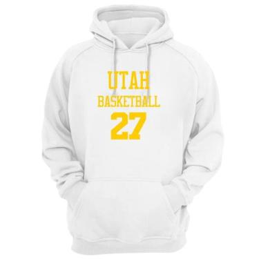 Imagem de Blusa Moletom Capuz Basquete Utah Basketball número 27 - Loja Click Ca