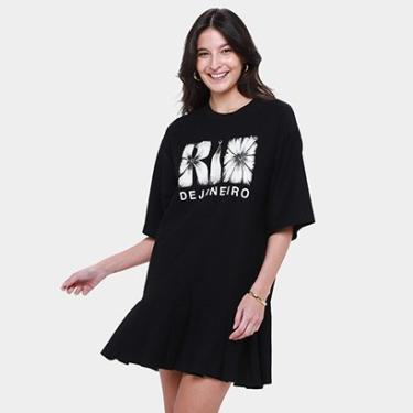 Imagem de Vestido Curto Farm Pregas do Rio Flor-Feminino