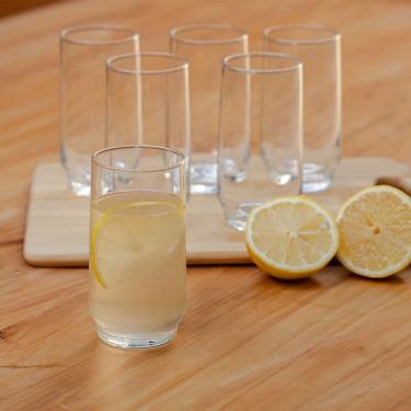 Imagem de Jogo de Copos Nadir Lights em Vidro Liso com 6 Peças 300ml