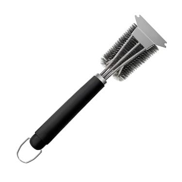 Imagem de Escova De Limpeza De Aço Inox Para Grelhas Com Raspador