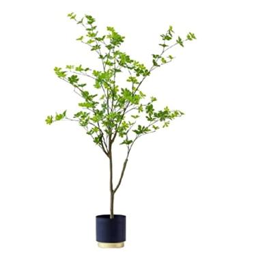 Imagem de Plantas falsas, planta artificial, sino, árvore de seda, topiária falsa, para ambientes internos e externos, escritório, jardim, decoração moderna, plantas artificiais de inauguração de casa