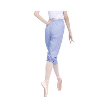 Imagem de Calças femininas de dança de balé yoga ginástica treino solto calças d