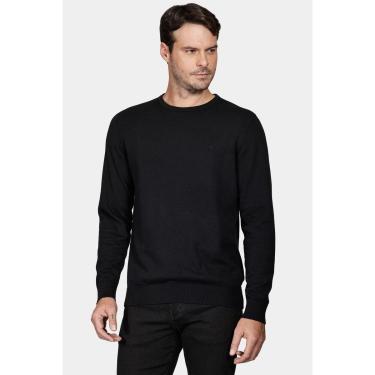 Imagem de Tricot Aramis Manga Longa Gola Careca Preto-Masculino