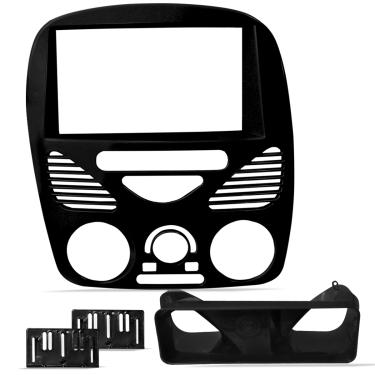 Imagem de Moldura do Painel 7 Polegadas Palio Siena Strada 2002 a 2014 Preto
