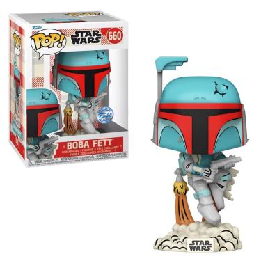 Imagem de Funko Pop Star Wars 660 Boba Fett Retro Special Edition
