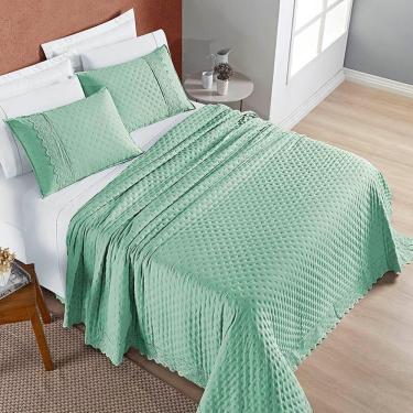 Imagem de Cobre Leito Casal Padrão Nobless 200 Fios 3 Peças - Salvia