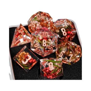 Imagem de Conjunto De Dados De Resina Dungeons And Dragons Com Bordas Afiadas Po