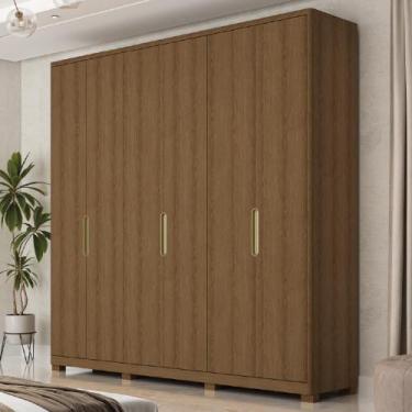 Imagem de Guarda Roupa Casal 06 Portas Terrassa Móveis Rimo, Jequitibá