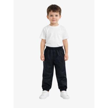 Imagem de Calça Chimpa Infantil Jogger Cordão e Elástico Na Cintura Cor:PretoTam