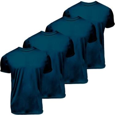 Imagem de Kit 4 camisas manga curta gola redonda Dryfit UV Plus Size - Garage 31
