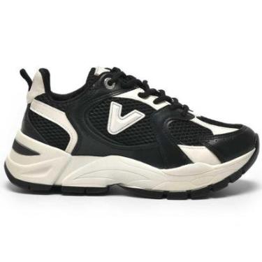 Imagem de Tênis Casual Feminino Preto Marfim Via Marte 140-010-03-Feminino