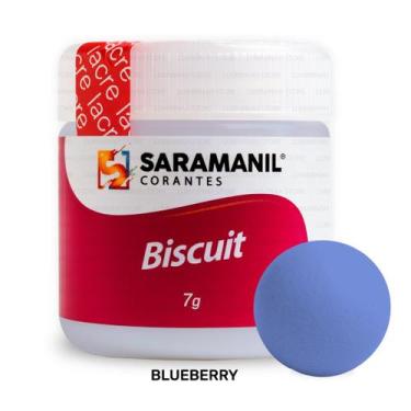 Imagem de Corante em Pó p/ Biscuit Blueberry 7grs Saramanil