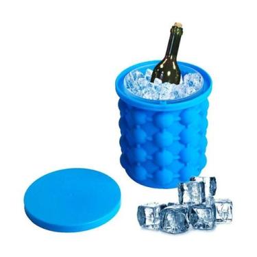 Imagem de Balde Forma Gelo Cerveja Baldinho Presente Silicone Fer - Western Home