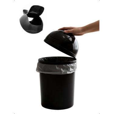 Imagem de Lixeira Basculante 14 Litros Plástica Banheiro Cozinha Casa - - Klizz,