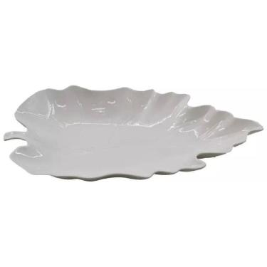 Imagem de Travessa Cerâmica Rasa Folha Servir 41 X 24 X 5