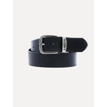 Imagem de Cinto Levis Masculino Couro Reversible Metal Preto/Marinho-Masculino