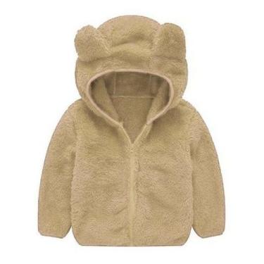 Imagem de Jaqueta Infantil Menino Urso Inverno Fleece Plush Inverno - anjo da ma