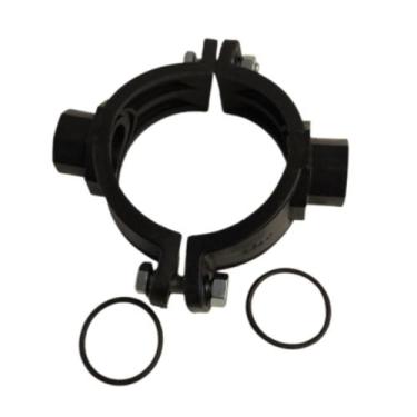 Imagem de Abraçadeira Cano 75mm ou 3pol com Rosca dupla de 1/2 Colar - Distrivel