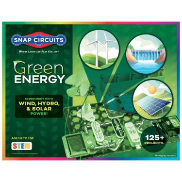 Imagem de Snap Circuits SCG-225 Green Energy – Kit Educacional de Eletrônica e Energias Renováveis para Crianças a Partir de 8 Anos