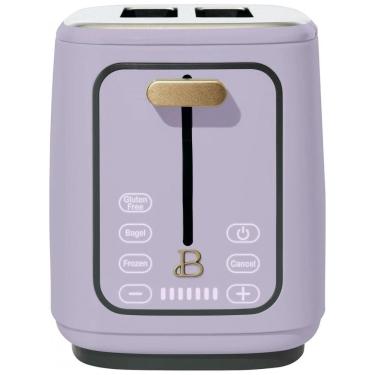 Imagem de Torradeira elétrica Beautiful 2 fatias lavanda com display digital touch, ranhuras largas, 7 níveis de tostagem, bandeja de migalhas, 900W