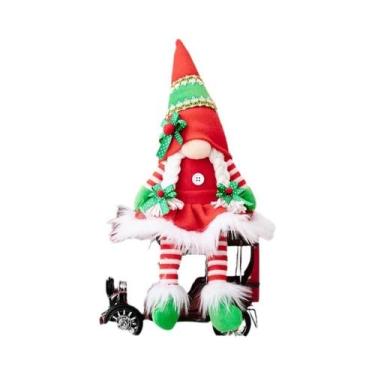 Imagem de Enfeites De Natal Artesanais De Pelúcia Rudolf, Estilos De 1 Ou 2 Peça