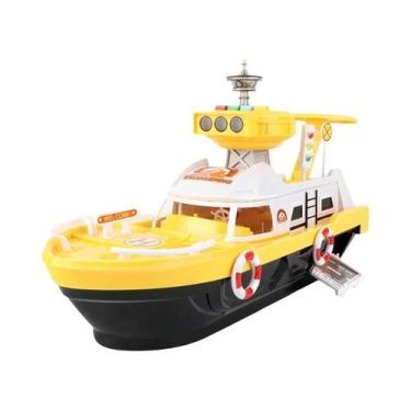 Imagem de Brinquedo Infantil De Carro E Barco De Inércia Com Música, Luz E Histó