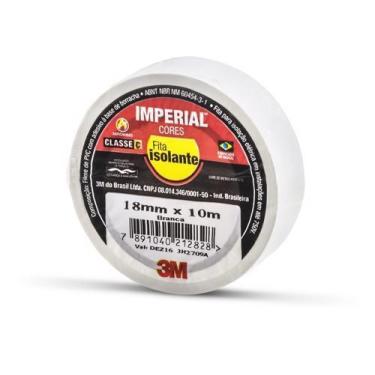 Imagem de Fita isolante imperial branca 3m 18 mm x 10 mt