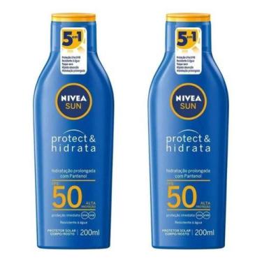 Imagem de Protetor Solar Nivea Sun FPS50 200ml Corporal Pantenol c/2