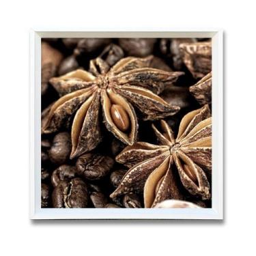 Imagem de Quadros Decorativos Aromas de Café Vidro e Moldura 43x43cm - Decorary,