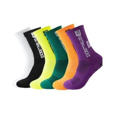 Imagem de Meias Masculinas Antiderrapantes Para Futebol, Rugby, 6 Pares, Com Ven