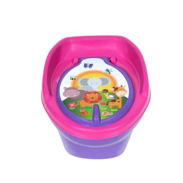 Imagem de Troninho Trono Piniquinho Penico Infantil Assento Redutor Musical - ST