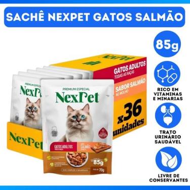 Imagem de Kit Com 36 Unidades Sachê Para Gatos Nexpet - Salmão - Ef Pet