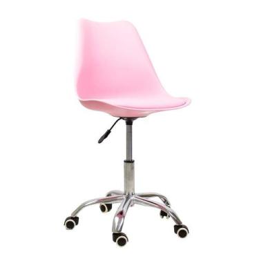 Imagem de Cadeira Office Com Rodízio Giratória Saarinen Rosa - Oficial Webshop