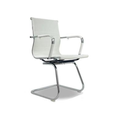Imagem de Cadeira De Escritório Oficial Webshop Esteirinha Baixa Fixa Branco - O