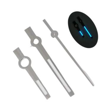 Imagem de Ponteiros De Relógio Luminosos 8x12x12.5mm Polidos Estilo Bastão NH35 