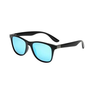 Imagem de Óculos De Sol Polarizados Unissex Quadrados UV400 Clássicos Pretos Par