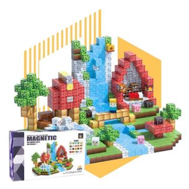Imagem de Bloco de Montar Magnético Fazendinha com Cachoeira - CFK08, 1 unidade